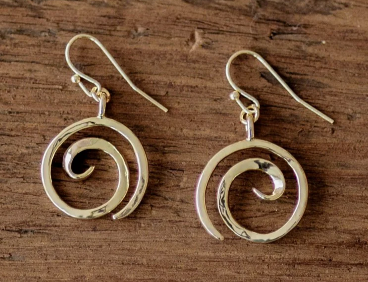 Glee Tofino Earrings Gold, Soulful Sister Aromatherapy Langford BC