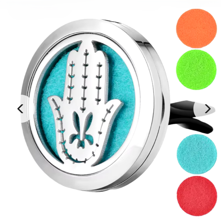 Clip On Car Diffuser - Hamsa Hand Design