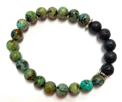 Diffuser Bracelet Gift Set - African Turquoise with Anti Stress