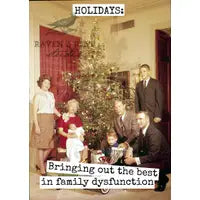 Christmas Card Funny - Holidays. Family Dysfunction
