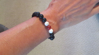 Diffuser Bracelet with Red Bead